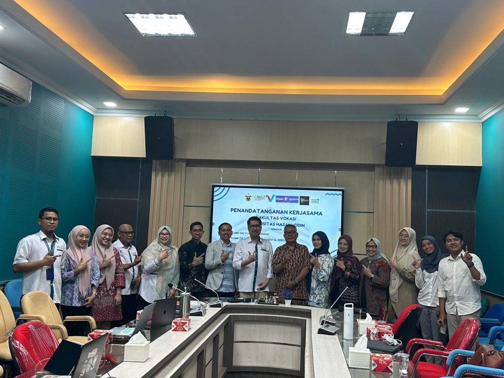 Penandatangan Kerjasama Program Studi Terapi Gigi Fakultas Vokasi UNHAS